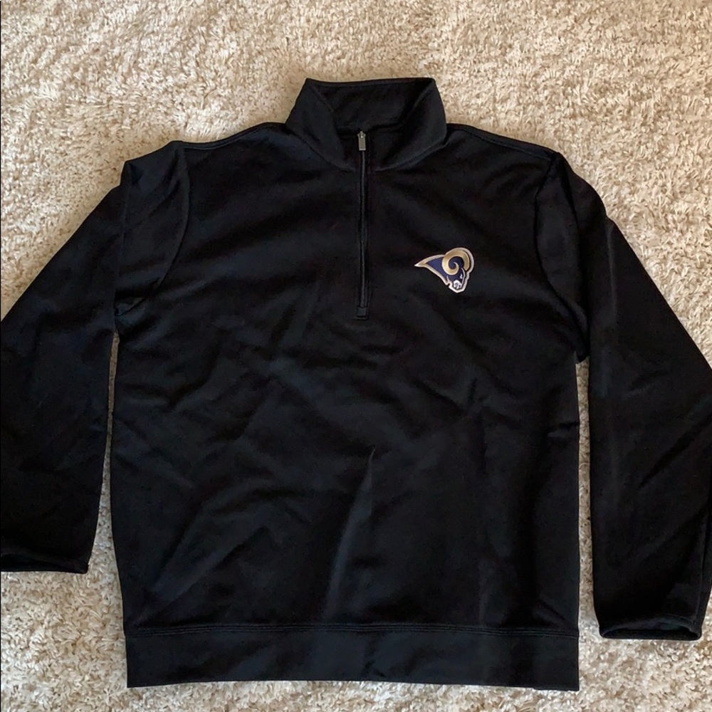 Authentic LA RAMS half zip. BRAND NEW.